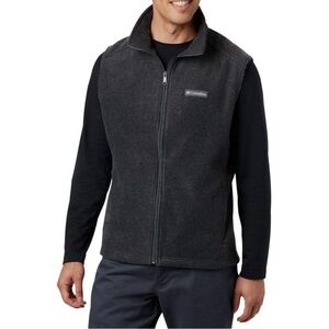 Columbia Mens Steens Mountain Fleece Vest Full Zip Charcoal Grey Xl